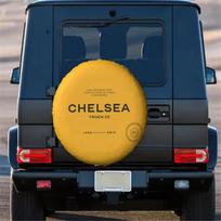 1Pcs Car London Spare Tire Cover UK Flag  Raccoon  For Chelsea Truck Suzuki Jimny Toyota Mitsubish 4WD Trailer Wheel Protector 14inch gray