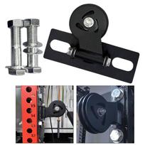 Gym Pulley Block Rack Mounted Swivel Spare Parts Adjustable Heavy Duty DIY Fitness for black