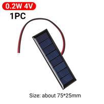 5W 12V 1W 3V Solar Panel Mini Polysilicon Solar Cell with Cable Mini Solar Panel Module for Lamp Fan Pump DIY Battery Charger