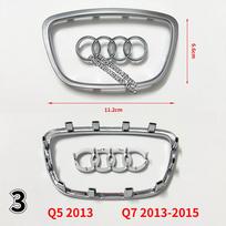 Automobilio vairo emblemos keitimas Dekoracija LOGOTIPAS Audi A3 A4 A5 A6 A7 A8 Q3 Q5 Q7