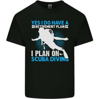 Scuba Diving Retirement Plan Funny Diver Mens Light Cotton T-Shirt S white