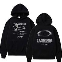 The Weeknd After Hours Til Dawn Stadium European Tour 2026 Hoodie Men's Hip Hop Vintage Fashion Pullover Sweatshirt Streetwear S gray