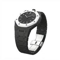 Dirželis Royal Pop Swatch X AP kišeniniam laikrodžiui Keitiklis į apyrankę Laikrodžio apyrankės pakeitimas Correa Aksesuarai Keraminis dirželis+Korpusas For Royal POP juoda