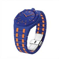 Dirželis Royal Pop Swatch X AP kišeniniam laikrodžiui Keitiklis į apyrankę Laikrodžio apyrankės pakeitimas Correa Aksesuarai Keraminis dirželis+Korpusas For Royal POP blue