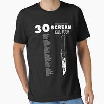Scream 7 Kill Tour 30th Anniversary Black Back Essential T-Shirt XS black