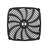 Square Air Fryer Grill Pan Round Black Air Fryer Mat Food Grade Non-Stick Crisper Basket Replacement Tray