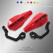 For KTM HONDA YAMAHA SUZUKI Pit Dirt Bike 22MM 28MM Universal Motorcycle Hand Guards Handle Protector Handguard Handlebar Pro raudona