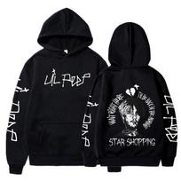 Rapper Lil Peep Cry Baby Hoodies Men Clothing Fashion Vintag 3XL juoda