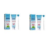 EELHOE Tongue Cleaning Gel with Brush Oral Care Removal Odor Health Fresh Breath Care Dental Hygiene Tools Coating Cleaning Kit 100g boxed