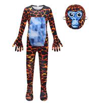 4757 Kids Boys Girls Gorilla Tag Green Jumpsuit Mask Children Christmas Halloween Cosplay Costume Outfits 140cm leopardas
