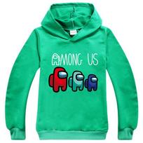 Us Game Among Kids Hoodies Boys Girls Impostor Hooded Sweatshirt Jumpers Tops Fashion 140cm/7-8 years žalia