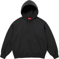 Supreme Work Zip Up Hooded Sweatshirt SS25 SUP-SS25-175 XL black