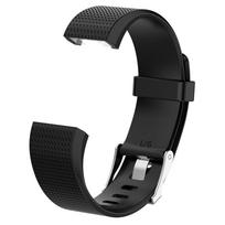 Sportiškas Fitbit Charge2 silikoninis tinklelio dirželis, 16 mm sąsajos dydžio, dideliems ir mažiems riešams Black,L black