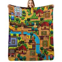 Stardew valley map Throw Blanket Decorative Soft Throw Blanket for Couch Sofa 100cm*130cm