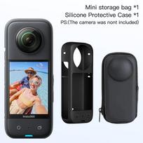 Lens Guard for Insta360 X3 Accessories Screen Protector Silicone Case Cover Mini Storage Bag Protective Frame for Insta 360 X3