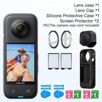 Lens Guard for Insta360 X3 Accessories Screen Protector Silicone Case Cover Mini Storage Bag Protective Frame for Insta 360 X3