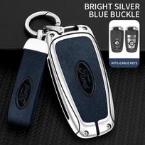 Odinis automobilio rakto dėklas Dangtelis Korpusas Ford Fusion Edge Mustang Explorer Expedition Bronco Ecosport Ranger F150 F250 F350 F450 550 black