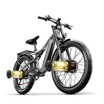 Electric Bike  Shengmilo S600 Pro Ebike for adults Dual Motor Fat Tire E-bike 48V25AH Battery 26 inch Electric Bicycles Electric Mountain Bike