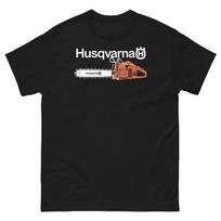 Husqvarna Grandininiai pjūklai Grafinis marškinėlis Unisex klasikinis marškinėlis M gray
