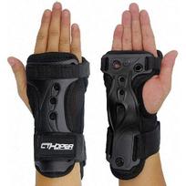 CTHOPER Skiing Wrist Guard Gloves Roller Skating Wrist Palms Protective Gear Wrist Support for Snowboarding Skateboard 1 Black XL