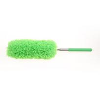 Microfiber Extendable Duster Soft Thick Lint Free Reusable Dust Cleaner for Home Office Car Interior Cleaning žalia