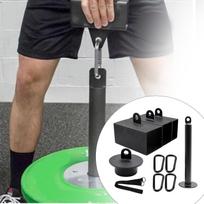 Pinch Block Grip Set Hand Gripper with 4 Carabiners Portable Strengthener Equipment Finger Exerciser black
