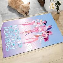 Kpop Demon Hunters Carpet Rug Soft Washable Antislip Home Living Room Sofa Mats Personalized Christmas Rug 50cmx80cm