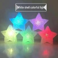 Luminous Wrist Star Lights for Dance and Chorus Performances 8cm star light, white shell, multicolor light