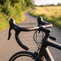 Cycle Gear-and-Brake Levers Textured Road Bike with Cables Drop Bar