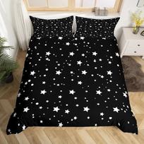 Galaxy patalynės komplektas, dvigulė, vaikams, žvaigždėtas dangus, antklodės užvalkalų komplektas, berniukams, mergaitėms, paaugliams, paslaptingas kosmosas, antklodės užvalkalas 135x200cm