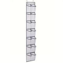 14/24/28/35/40/48 Grid Shoe Rack Breathable Shoe Storage Bag Hanging Shoe Rack  Indoor 14 grid white white