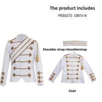 Michael Jackson European Court Themed Cosplay Outfit With Mixed Fabric For Party And Stage Performances XS balta