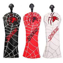 Golf Headcover Driver Utility Cover Includes Adapter Tag Spiders Brand Single Cover - Cover, Wood/FW Cover, (UT) - - - (Wood/FW Cover, Red) red