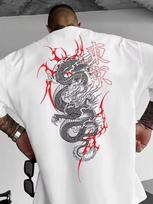 Men Women T-and kids tshirt Dragon Flames Graphic Tee Short Sleeve Cotton Streetwear Aesthetic Urban Oversized Casual Tops 110 white