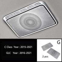 Car styling Audio Speaker Dashboard Loudspeaker decoration Cover Sticker Protective Trim For Mercedes Benz W205 C Class GLC X253 Type G