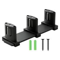 3 Roller Sliding Door Floor Guide with Adjustable Base, Bottom Door Guide Hardware for Wardrobe Closet Cabinet Door