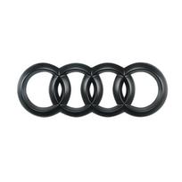 4 Rings ABS Car Front Hood Emblem Bonnet Logo Rear Logo for Audi A3 A6L A72 A4 A5 Q3 Q5 Q7 Q8 Q2L Rear 177mm matinė juoda spalva