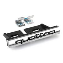 1Pcs Car Front Grille Badge Body Trunk Decoration Auto Quattro Emblem Styling For f2 A4 A3 A5 A6 A7 A8 Q3 Q5 Q7 Q8 B5 B6 B7 B8