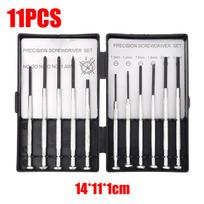 Micro Precision Screwdriver Set For Watch Jewelry Glasses Repairs Flathead And Phillips Kit Professional Magnetic Repair Tools 1Box 11Pcs juoda