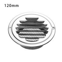 Round Prevent Pest Ducting Ventilation Grilles Air Circulation Exterior Wall Air Vent Vents Cover 120mm