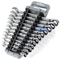 Wiha Ring ratchet wrench set, 12 pieces, wrench sizes 8 - 19 mm
