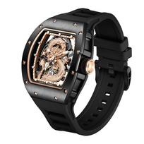 Chinese Dragon Valentine’s Day Dial Automatic Watches Mechanical Watch Stainless Steel Wristwatch Power Wife Husband gray