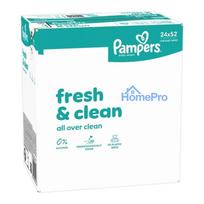 Pampers Fresh Clean Plastic Free Wet Wipes for Babies 24 Packs 1248 Wet Wipes