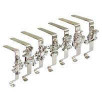 Fireplace Stocking Holder 7Pcs/Set Christmas Hooks Mantel Xmas Holiday Decor Hanger Festive Hangers for Hanging Wreaths Ornaments Gifts Stress