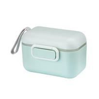 Baby Food New Baby Milk Powder Box Food Storage Box Toddle Snacks Container Essential Cereal 400ML žalia