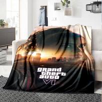 Gta Blanket Ultra-Soft Suitable for Chair Office Chair Livingroom Four Seasons Multipurpose Modern Style Ideal Gift For Birthday Valentine'S Day 150cmx180cm