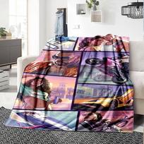 Gta Blanket Ultra-Soft Suitable for Chair Office Chair Livingroom Four Seasons Multipurpose Modern Style Ideal Gift For Birthday Valentine'S Day 150cmx180cm