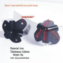 90° Audio Speaker Corner Protector - Plastic & Metal Anti-Collision DIY Accessory for Furniture & Bags