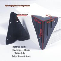 90° Audio Speaker Corner Protector - Plastic & Metal Anti-Collision DIY Accessory for Furniture & Bags