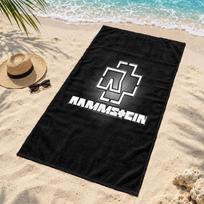 Rammstein Microfiber Beach Towel Quick Dry Sand Free Lightweight Beach Towels for Travel Swimming Camping 70cmx140cm(27x55inch) black